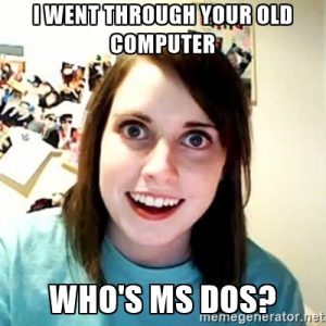 I've noticed old computers are making a comeback. MS-DOS? I've installed it recently.